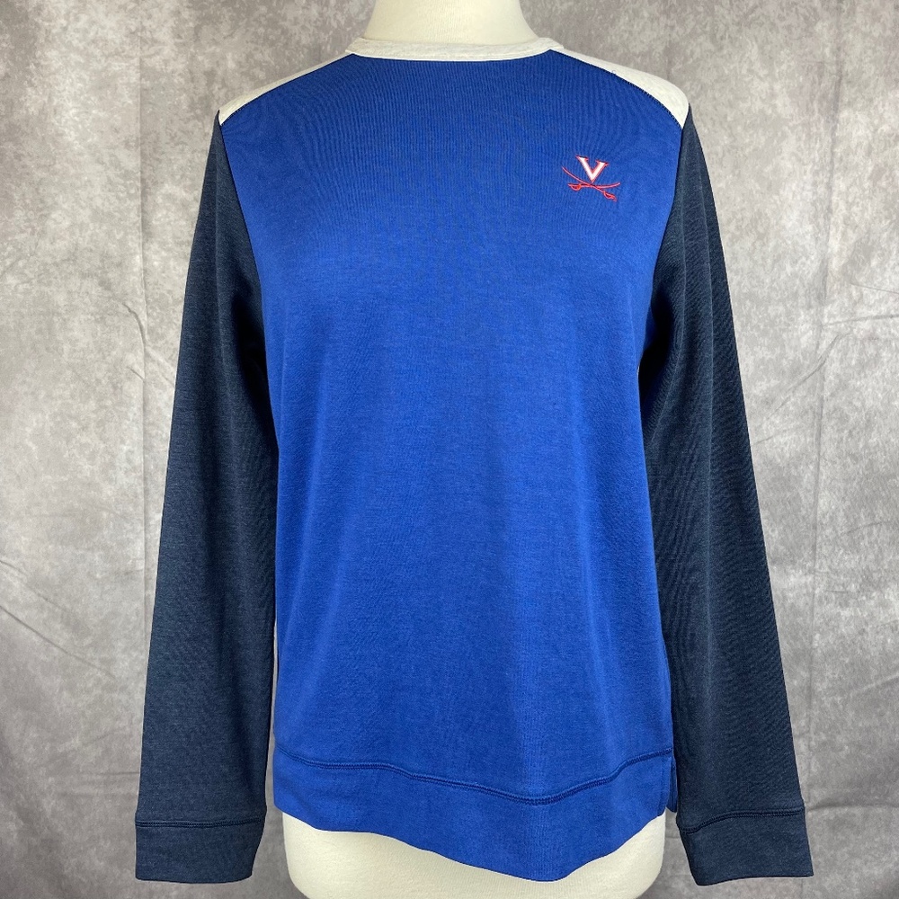 NWT Peter Millar Crown Comfort Women’s University Of Virginia Colorblock Shirt M